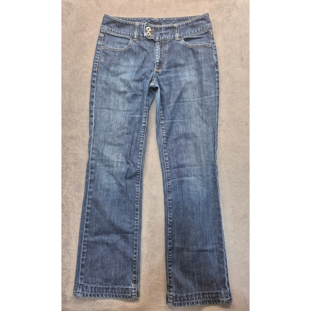 Banana Republic Womens 6 Bootcut Jeans Medium Wash Blue Stretch Denim Y2K